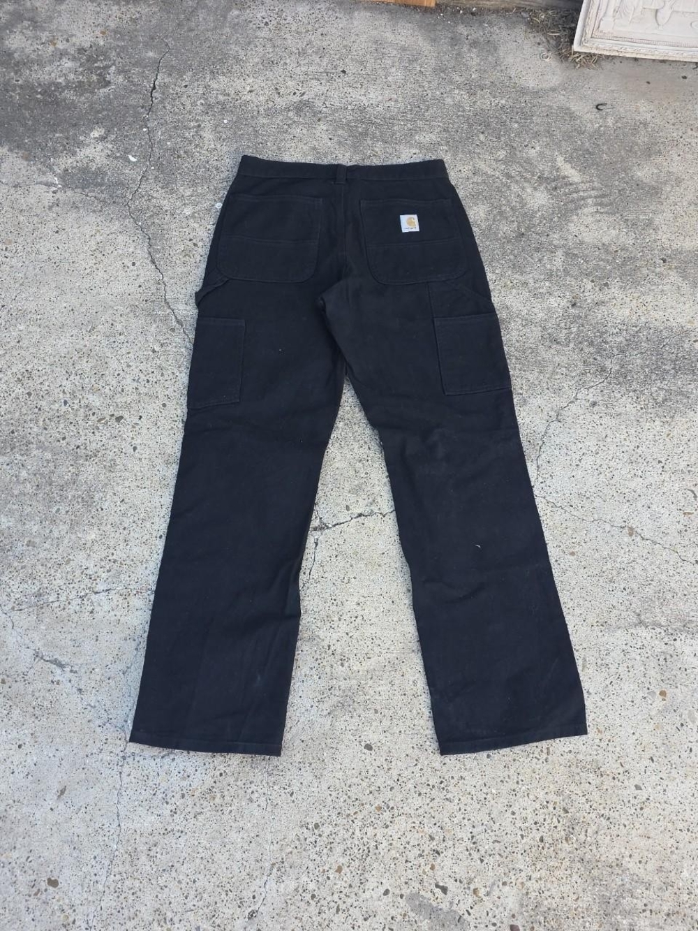 Relaxed Straight Rugged Flex Duck Double-Front Dungaree Size 31 x 32